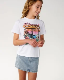 Wave Crop Tee - Kids