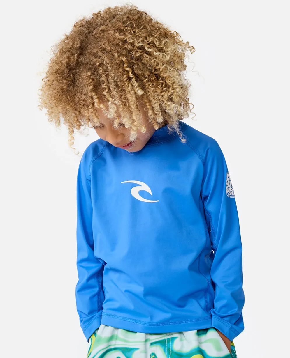 Waves UPF Long Sleeve Rash Vest - Kids