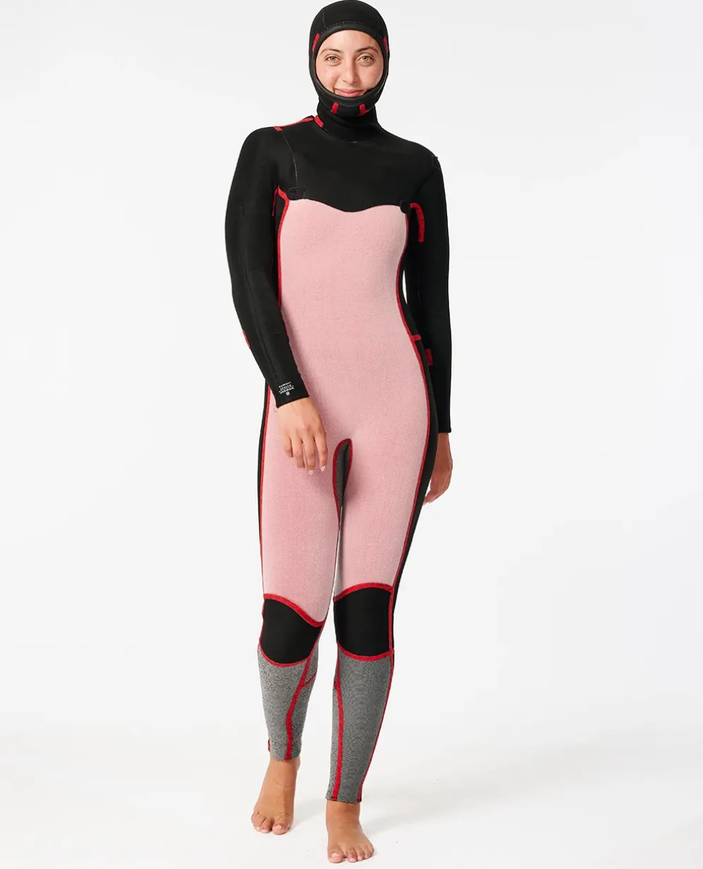 Women's Dawn Patrol 5/4 Hooded Chest Zip Fullsuit Wetsuit