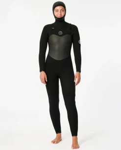 Women's Flashbomb 6/4 Hooded Chest Zip Fullsuit Wetsuit